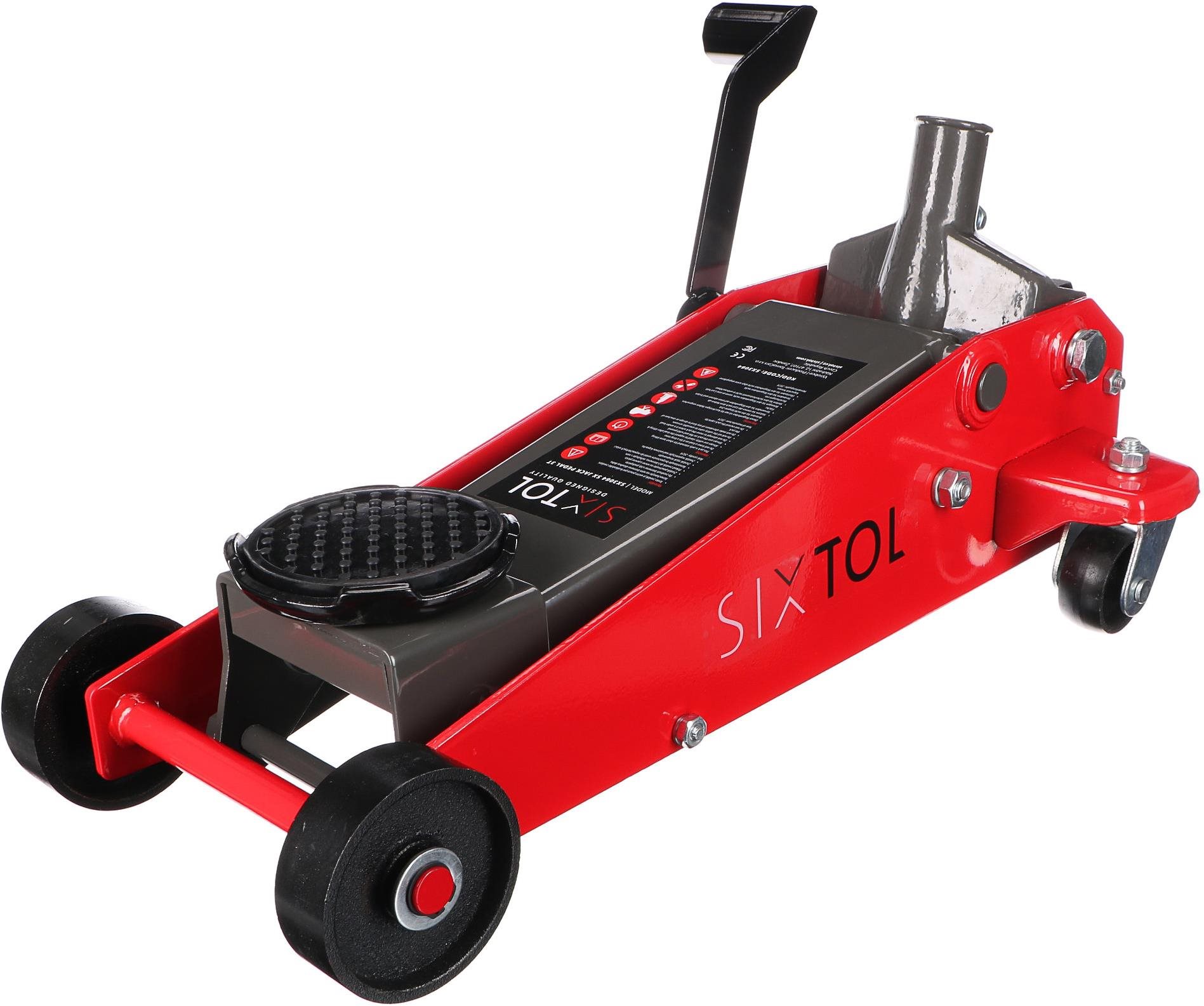 SIXTOL SX Jack Pedal Pojízdný hydraulický zvedák heavy-duty 3 t