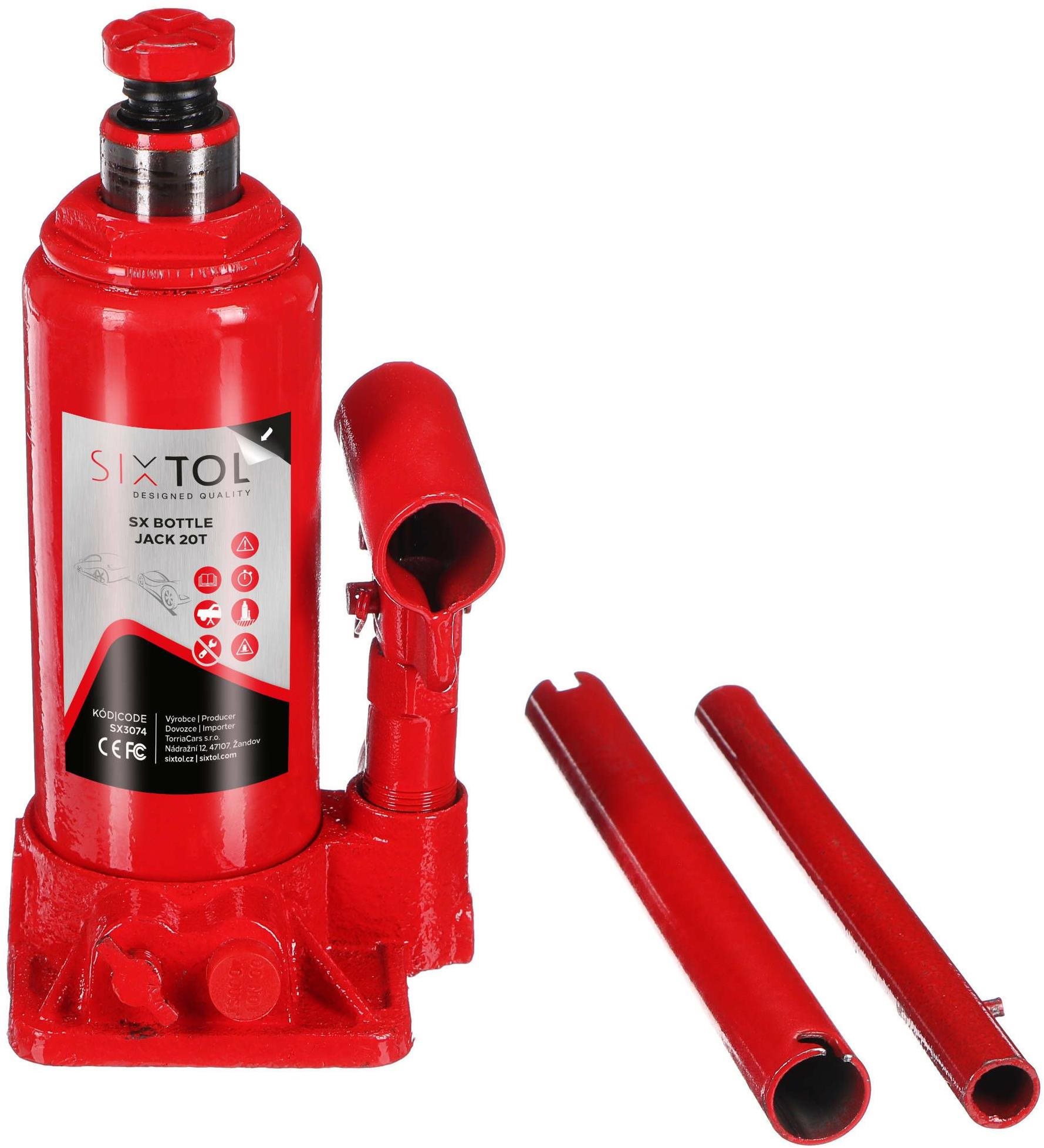 Sixtol Hydraulický zvedák panenka SX Bottle Jack 20 T