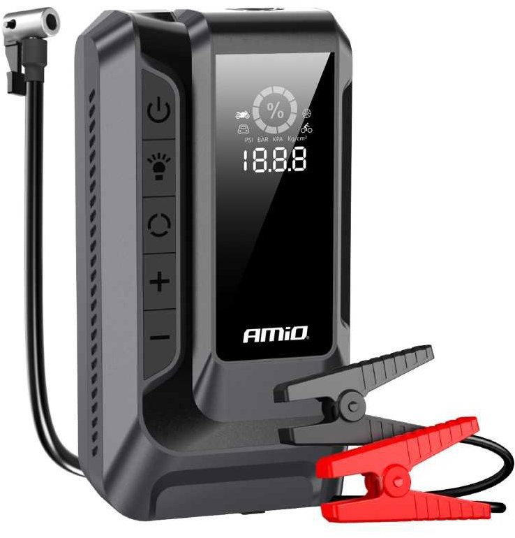 AMIO Startovací zdroj 4v1, 12V 12Ah 1600A