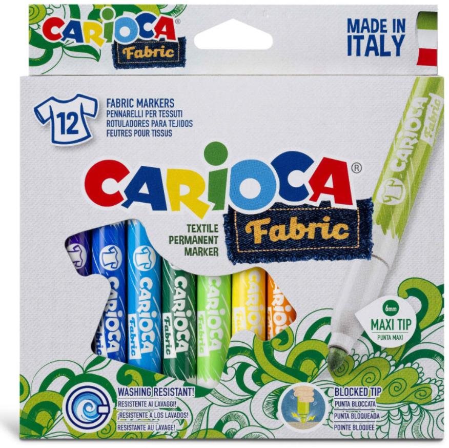 Carioca Fabric fixy na textil 12 ks