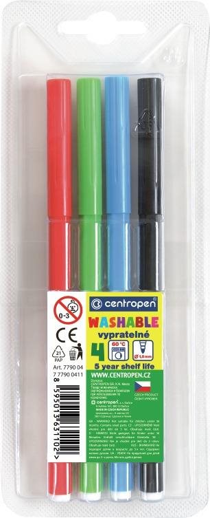 CENTROPEN popisovače 7790 TP vypratelné 4 ks