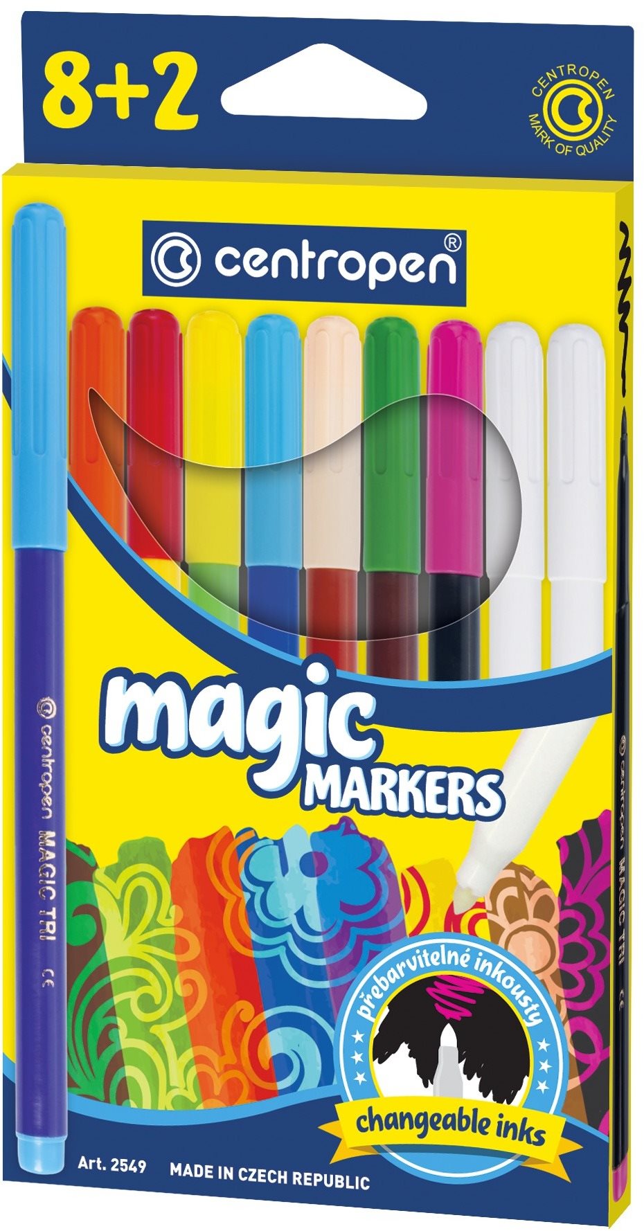 CENTROPEN značkovač 2549 magic 8+2 ks