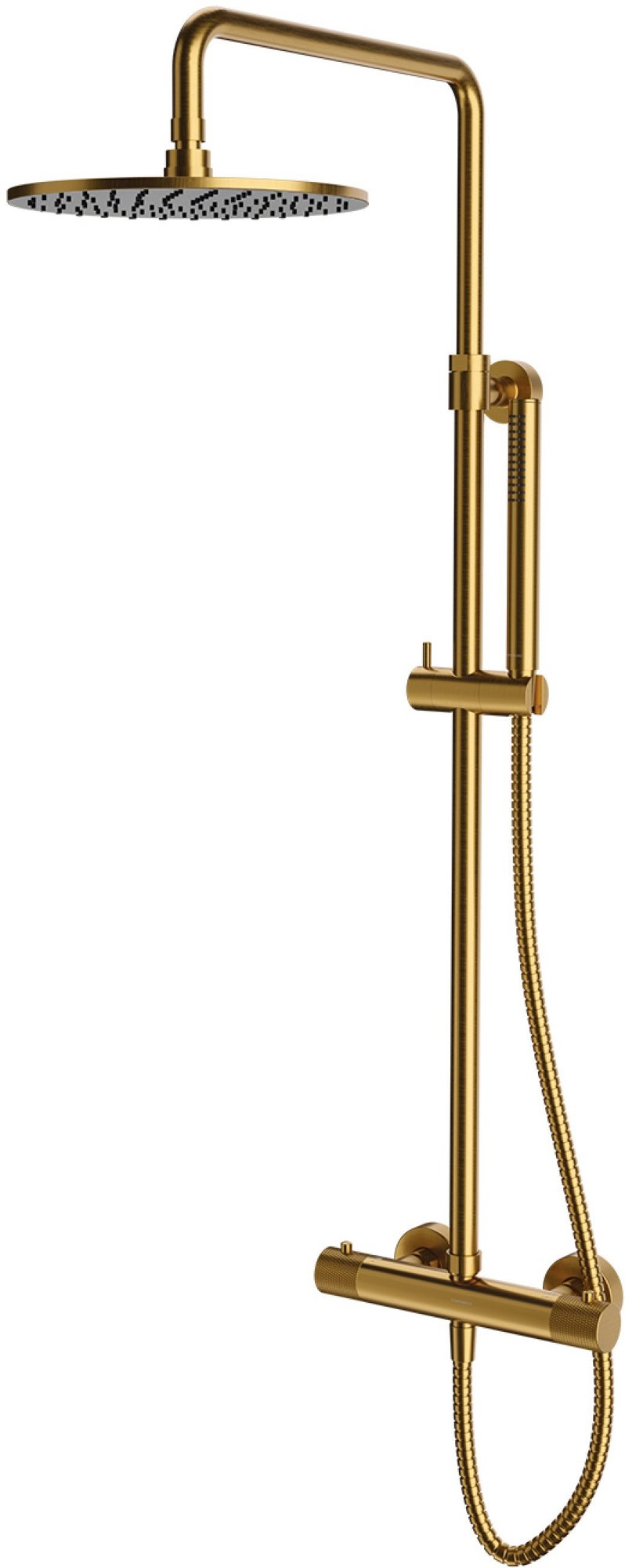 OMNIRES Contour Termostatický sprchový sloup, zlatý kartáčovaný /GLB/ (CT8044GLB)