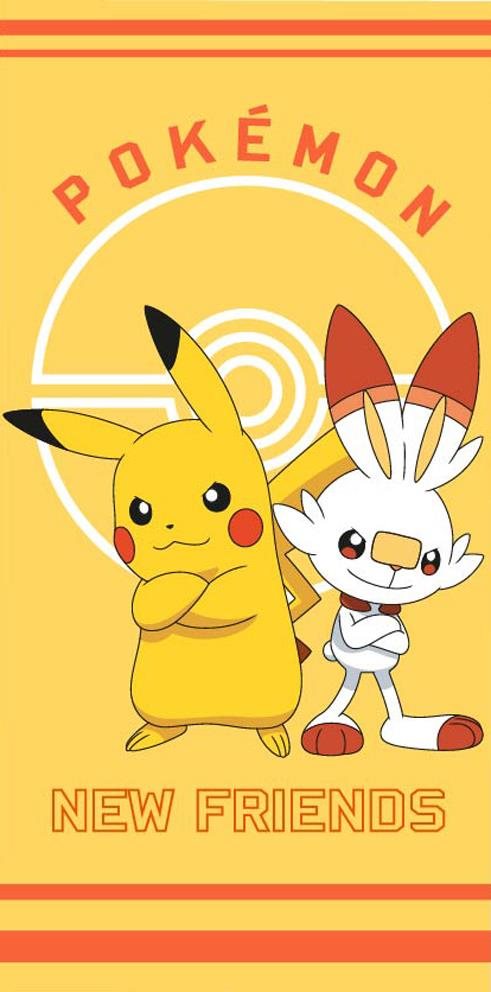 Kaptan Dětská osuška Pokémon Pikachu a Scorbunny