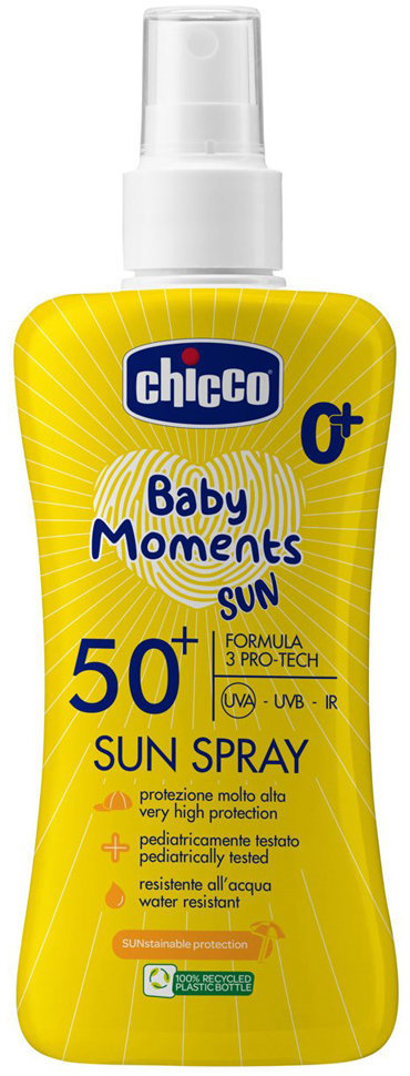CHICCO Dětský sprej SPF50+, 150 ml, 0m+