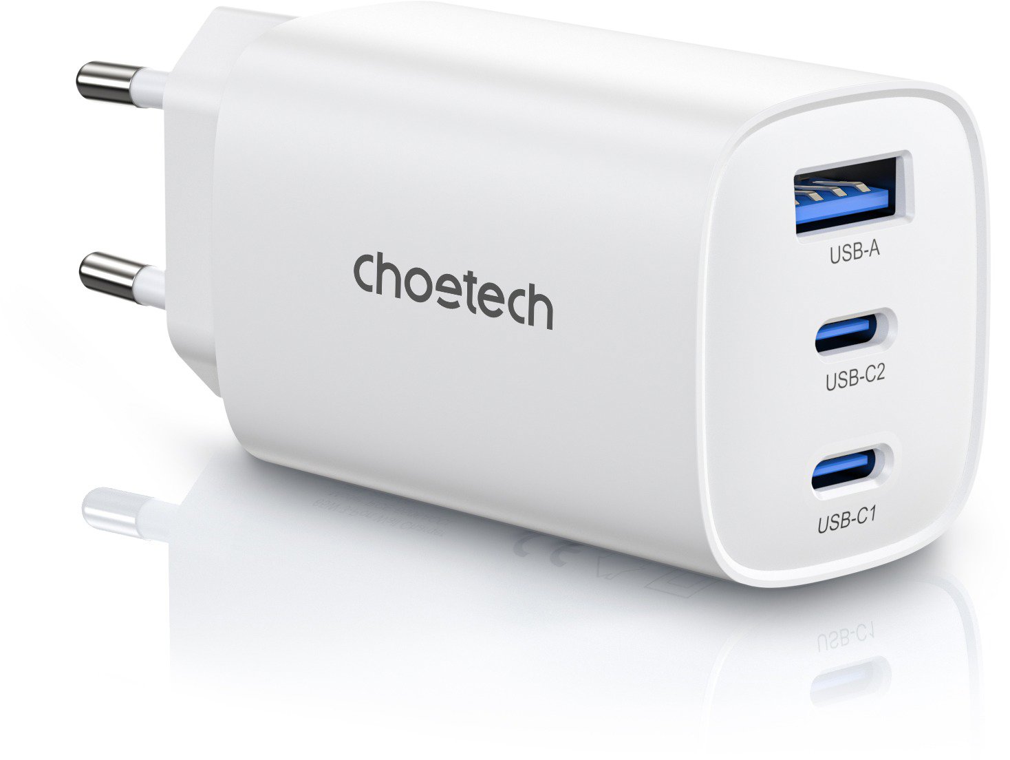 Choetech 2C1A 3ports PD65W GaN wall charger