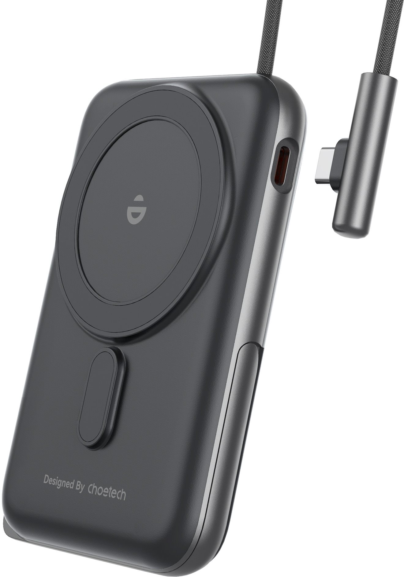 ChoeTech MagLeap Wireless 10000mAh Fast Charge + PD3.0 (20W) USB-C kabel, černá