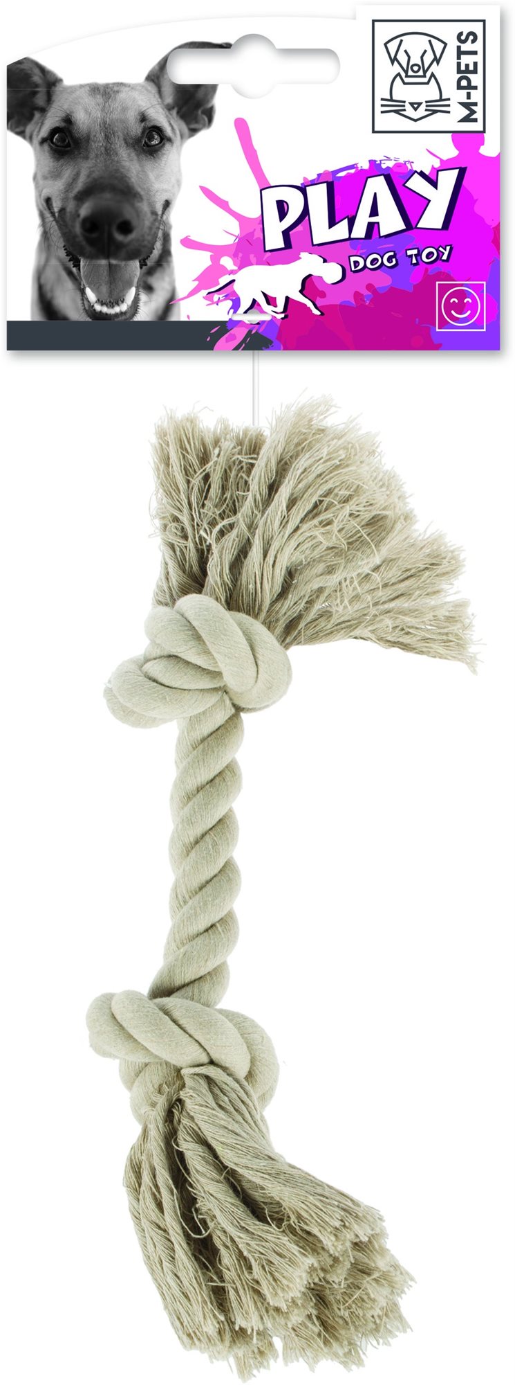 M-Pets Přetahovací lano s uzly bavlněné 20 cm