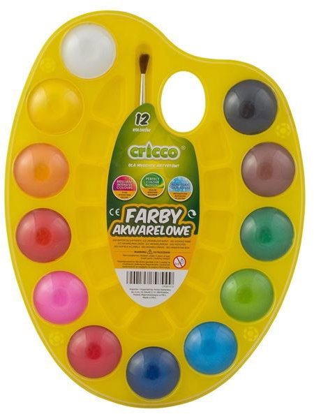 CRICCO na paletce, 12 barev + štětec