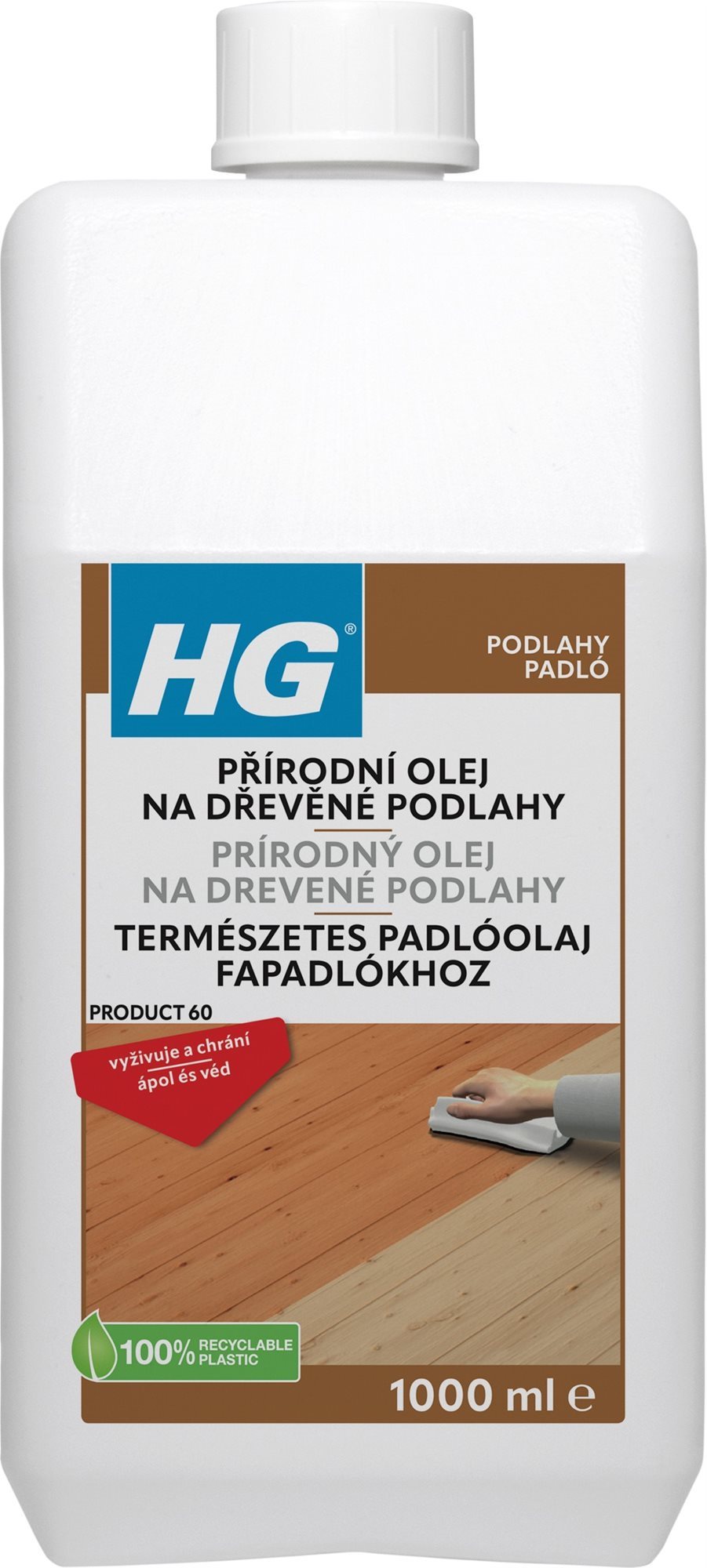 HG přírodní olej na podlahy 1000 ml