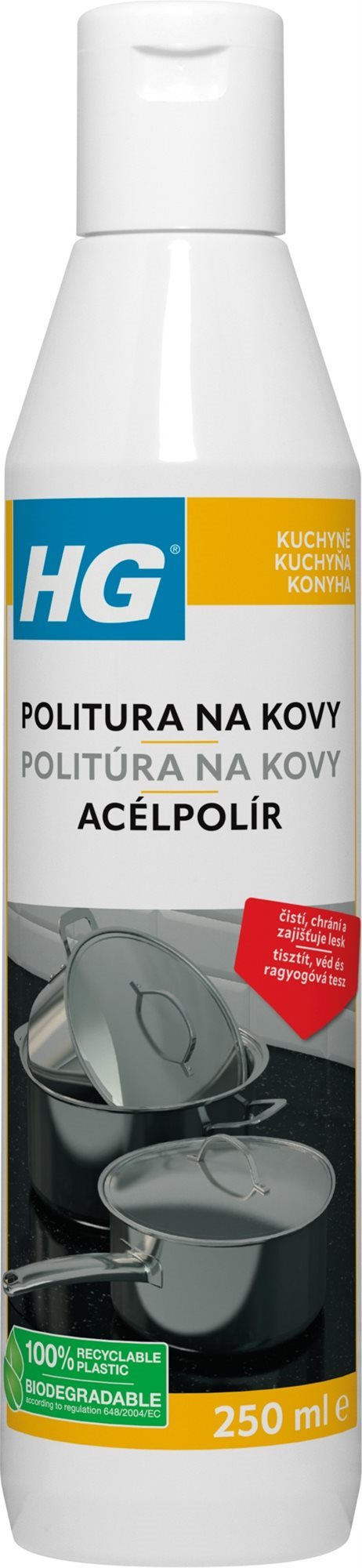 HG politura na kovy 250 ml