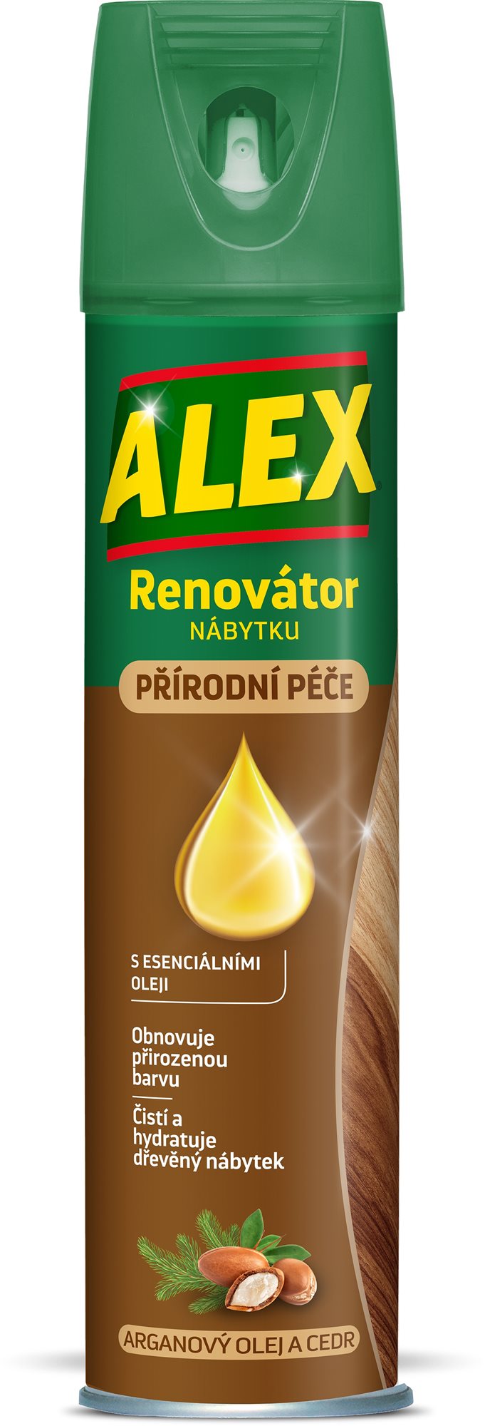 ALEX aerosol renovátor nábytku arganový olej a cedr 400 ml
