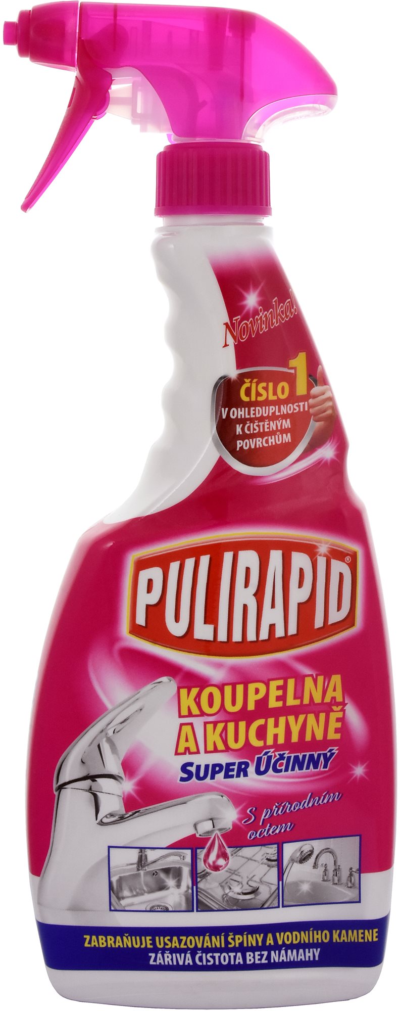 PULIRAPID Koupelna a kuchyně 2V1 s octem 500 ml