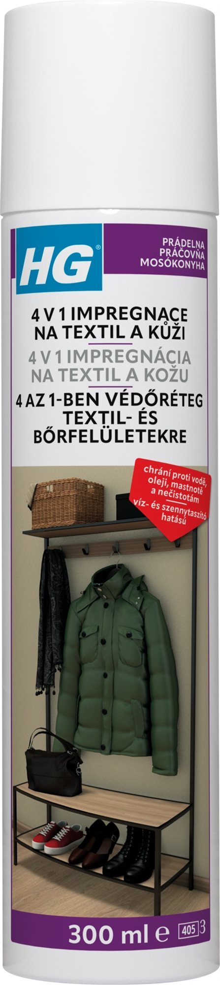 HG 4 v 1 impregnace na textil a kůži 300 ml