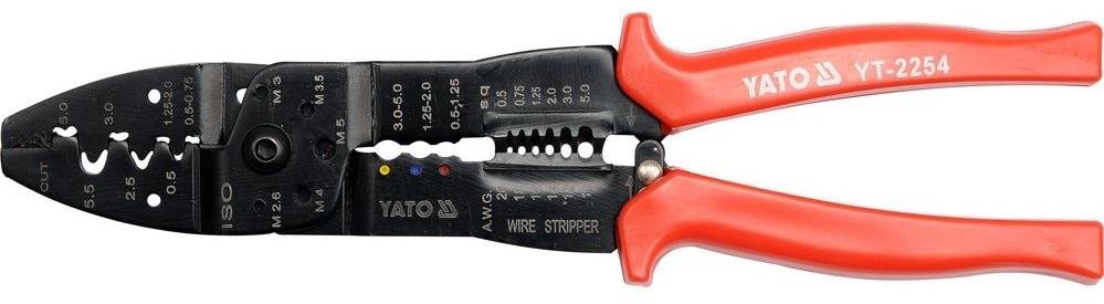 YATO Kleště krimpovací a odizolovací 250mm YT-2254