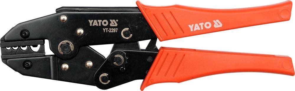 YATO Kleště Krimpovací 230mm, 22-8(AWG), 1,5-10,00mm2 YT-2297
