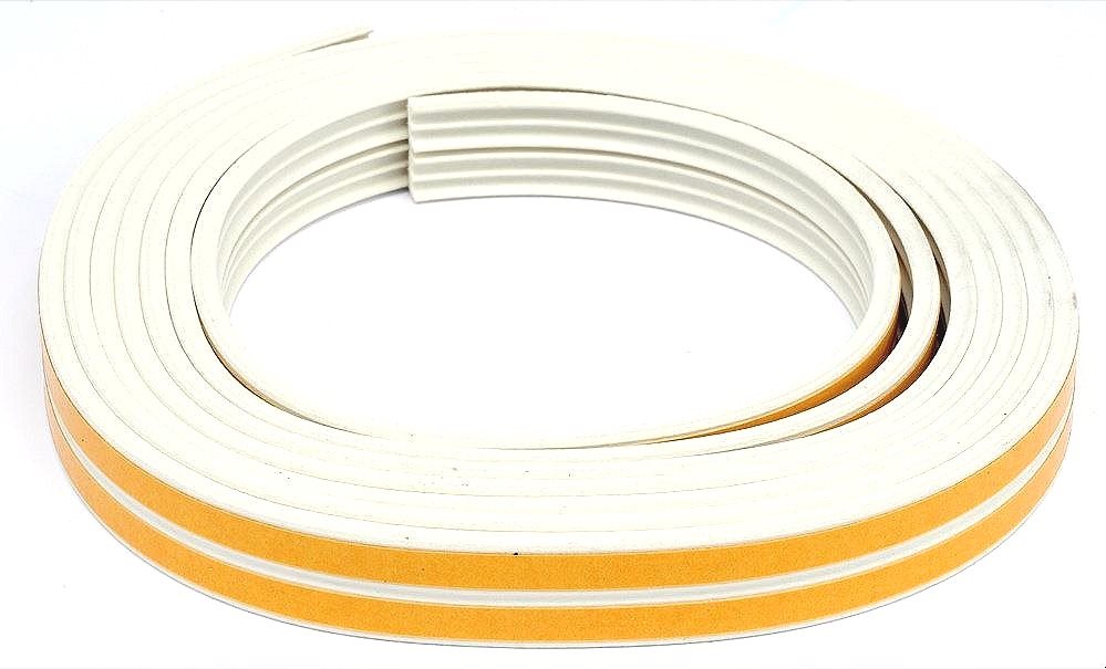 VOREL Těsnění do oken a dveří samolepící 9x4mm TYP E bílé 6M TO-76750