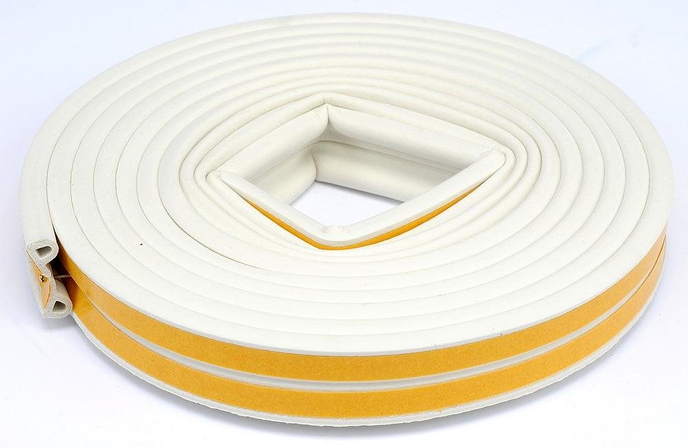 VOREL Těsnění do oken a dveří samolepící 9x5,5mm TYP P bílé 6M TO-76751