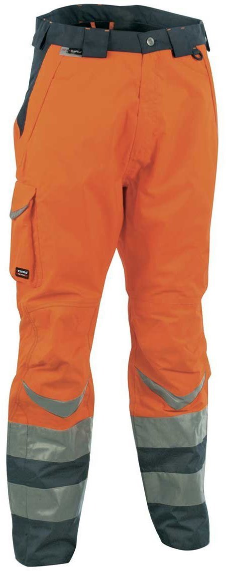 COFRA Reflexní pracovní kalhoty SAFE, reflexní oranžové, vel. 64