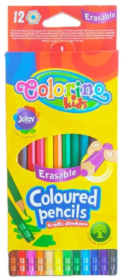 Colorino Pastelky 6HR gumovatelné 12 ks