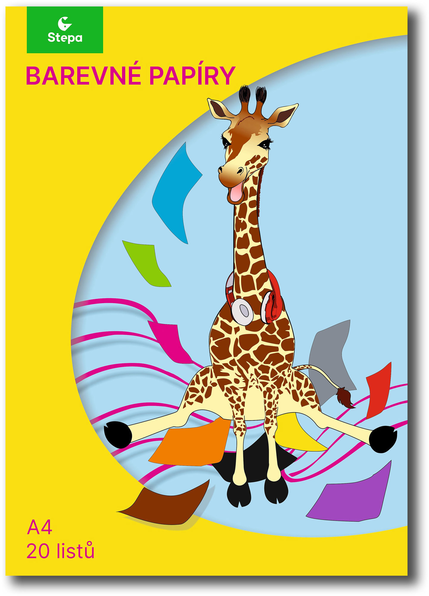 STEPA A4 20 listů, mix 10 barev