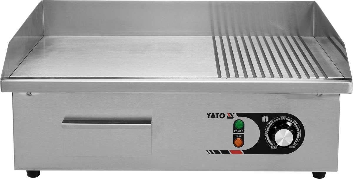 YATO Grilovací deska drážka/hladká 3000W 550mm