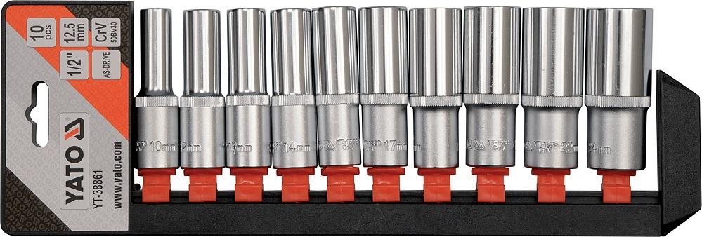 YATO Nástavce 1/2" 10-24 mm v sadě YT-38861