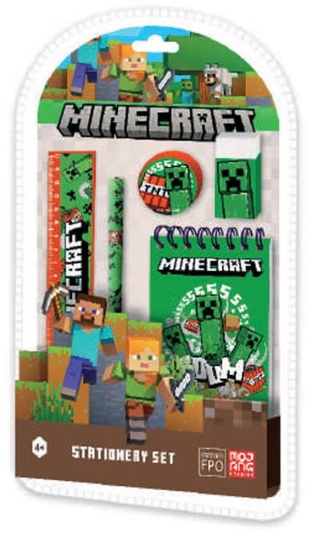 CurePink Minecraft: Creeper Boom - Školní sada