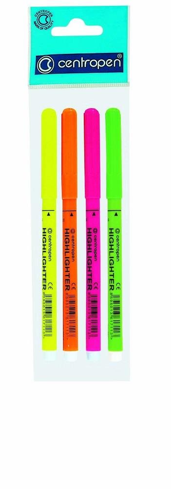 CENTROPEN zvýrazňovač 2532 4 ks