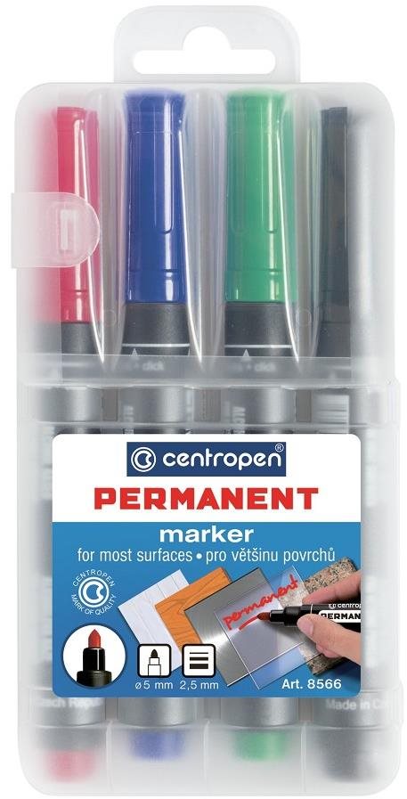 CENTROPEN značkovač permanentní 8566 4 ks