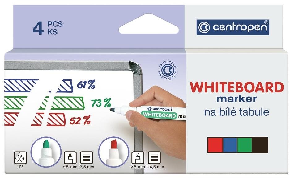 CENTROPEN značkovač stíratelný 8559 4 ks