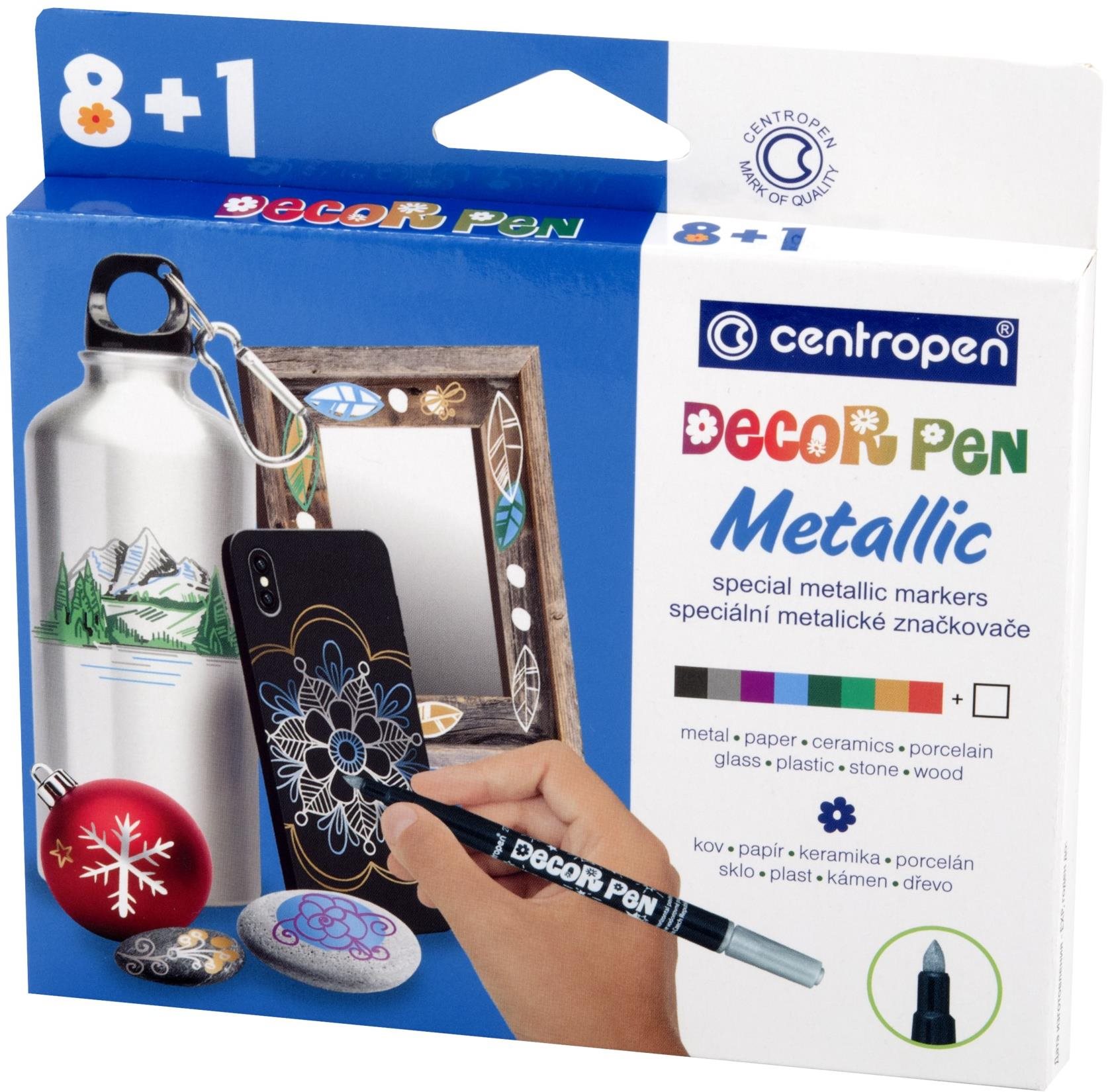 CENTROPEN Decor pen 2737 metallic 9 ks