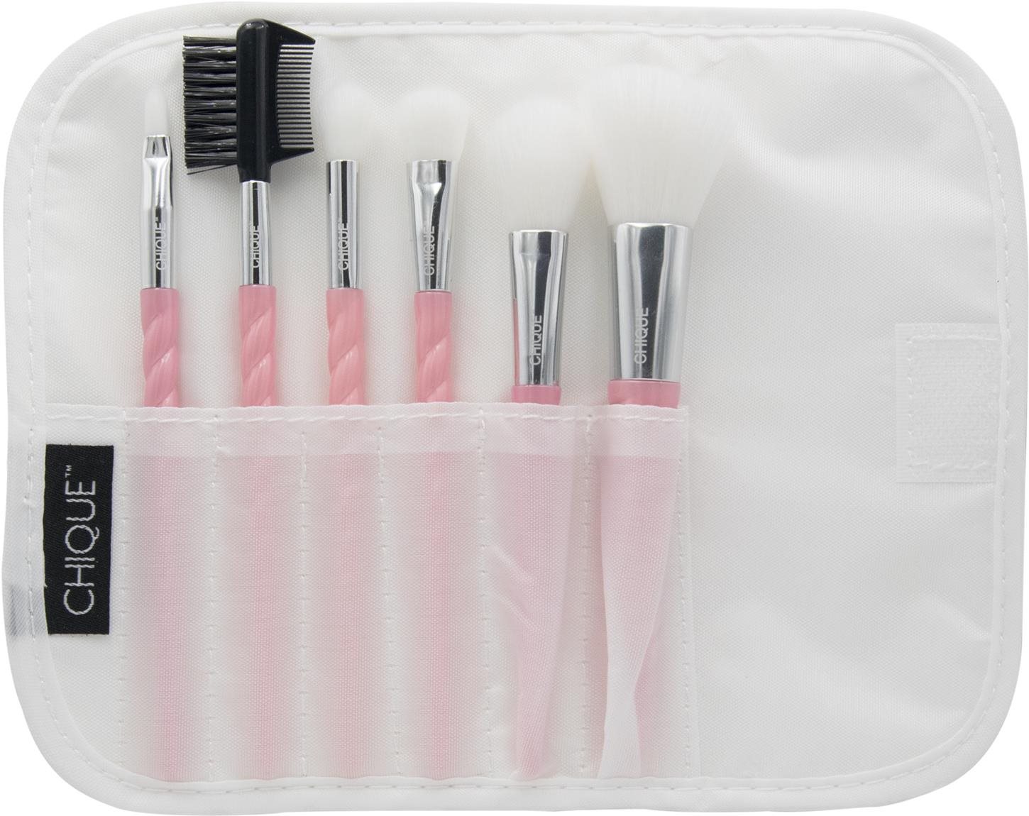 CHIQUE Fantasy Face Kit Unicorn - Sada kosmetických štětců na obličej - perlově růžová 7 ks