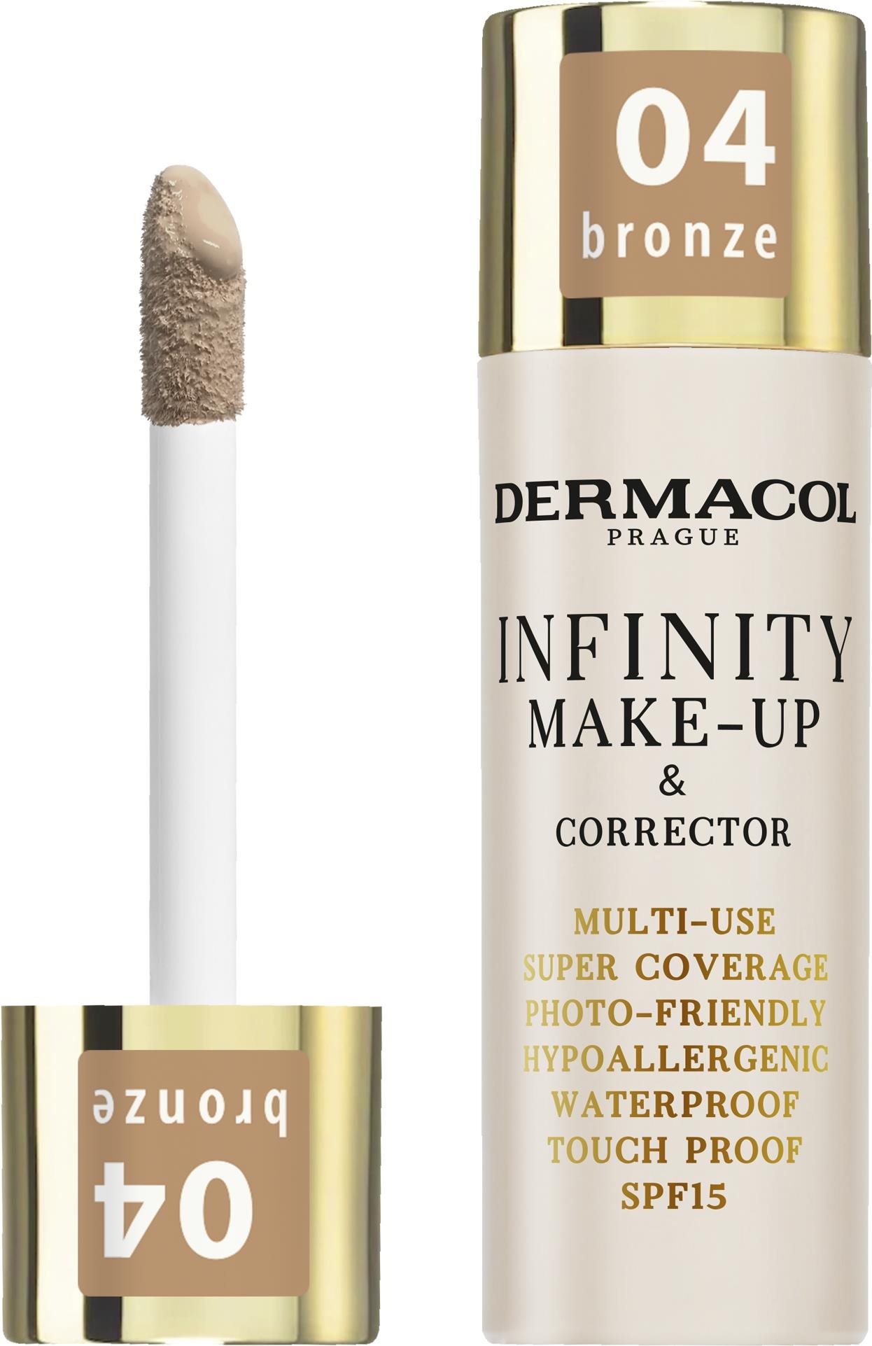 DERMACOL Infinity make-up a korektor č. 4 bronze 20 g