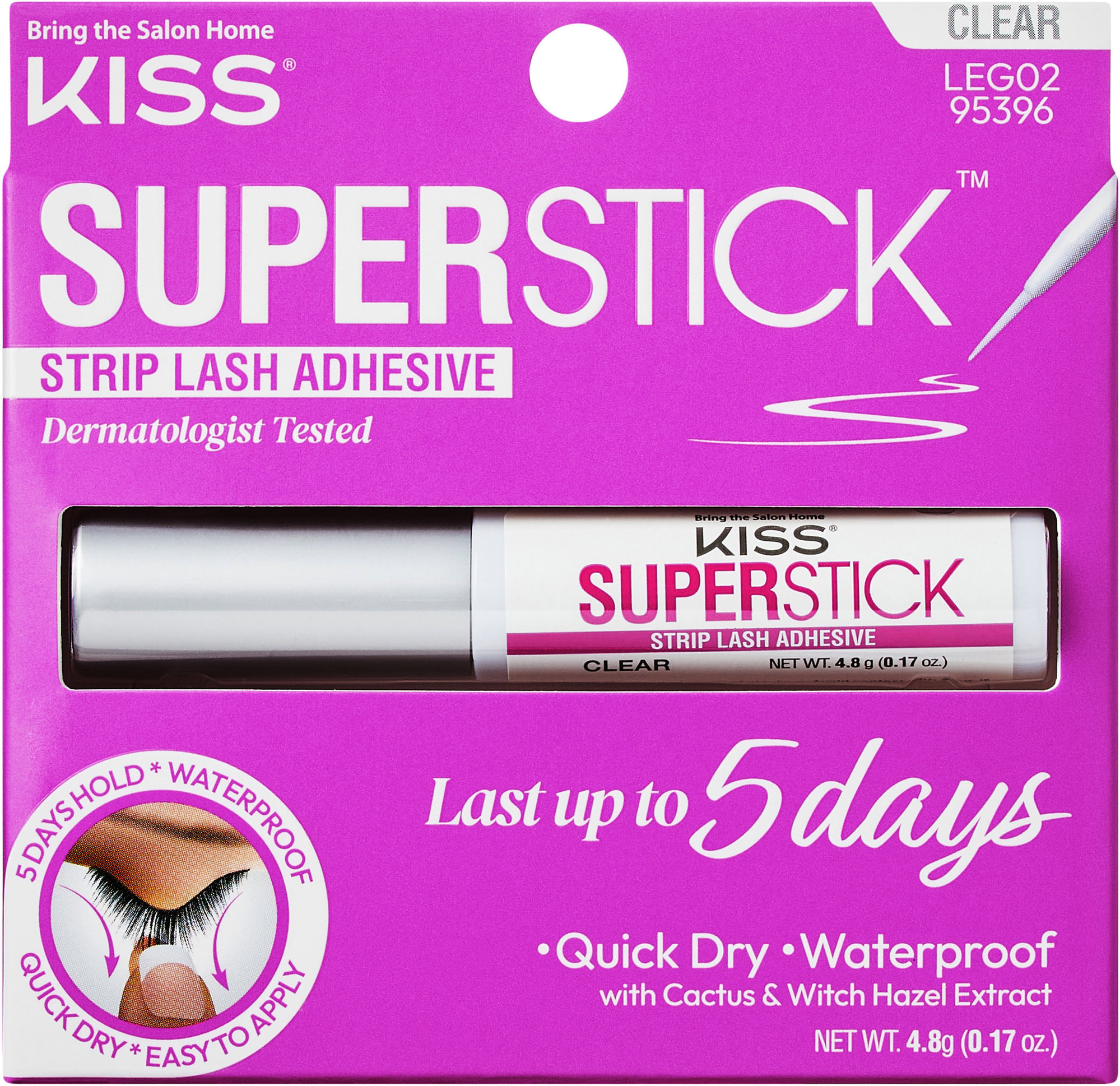 KISS Super Stick 5-Day Extended Wear Strip Lash Adhesive Clear