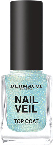 DERMACOL Nail Veil Top Coat Sparkling Ocean 11 ml