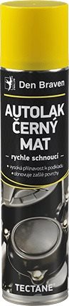 Den Braven Autolak černý mat 400ml dóza TECTANE