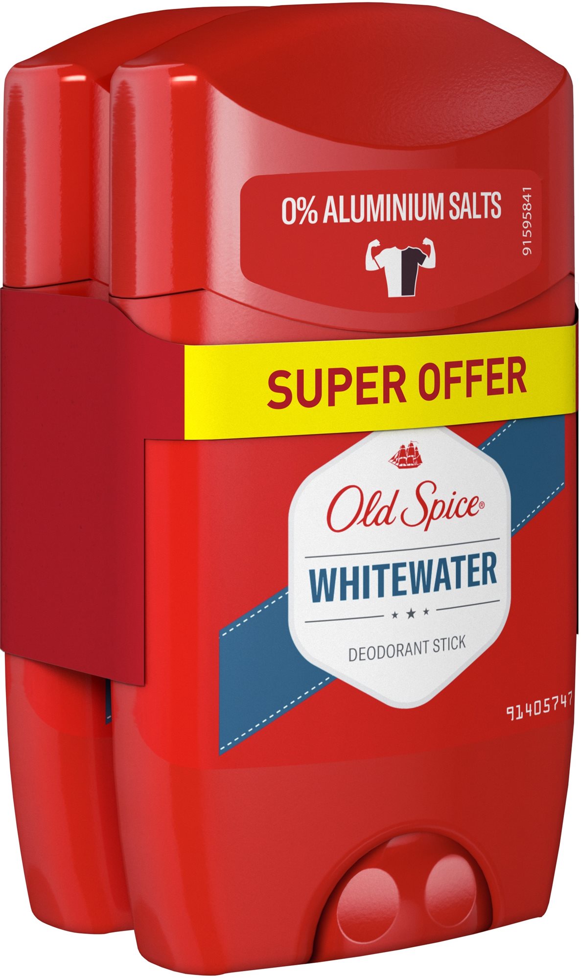 Old spice WhiteWater Tuhý deodorant 2x50ml