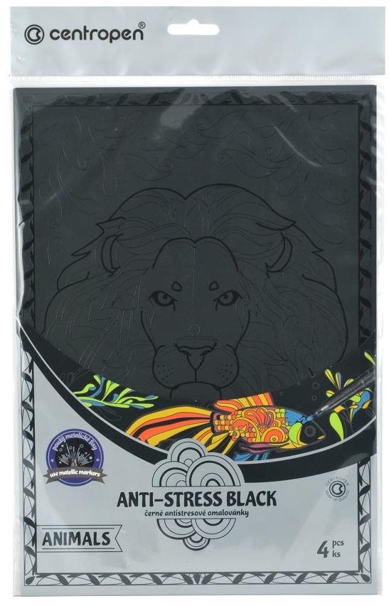 CENTROPEN Antistresové BLACK 9997 - Animals