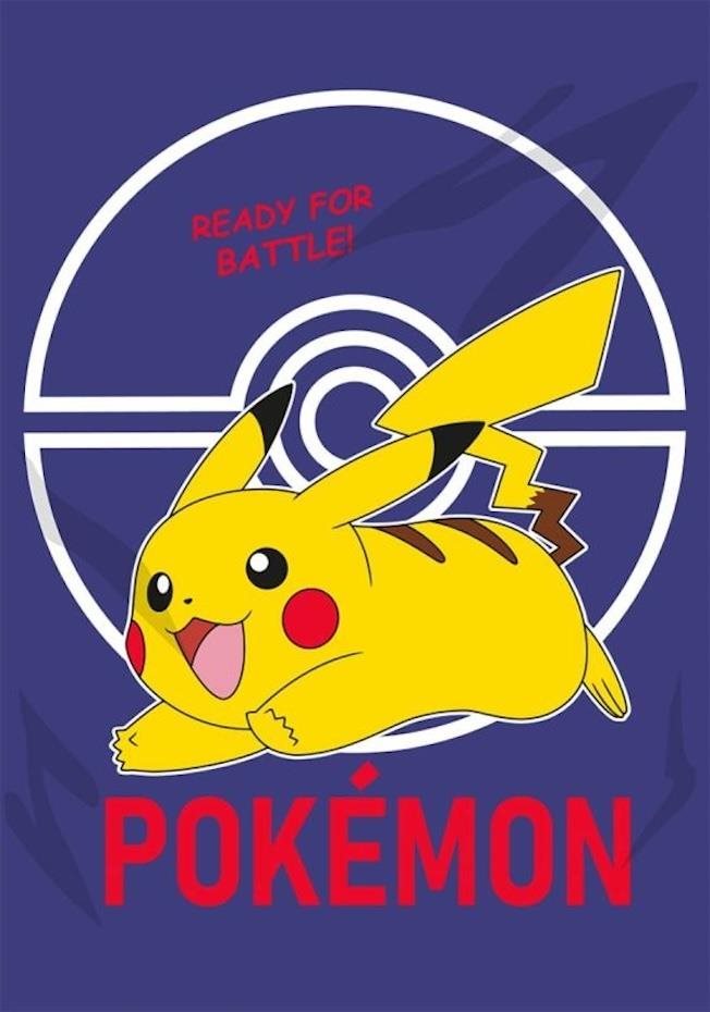 FARO Dětská deka Pokémon Pikachu 100 × 140 cm
