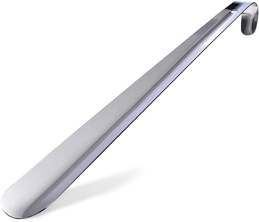 Verk 01850 Obouvací lžíce, kovová, 52 cm, stříbrná