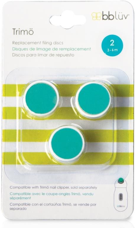 BBLÜV Náhradní nástavce pro pilník na nehty Trimö 3 ks 3-6 m