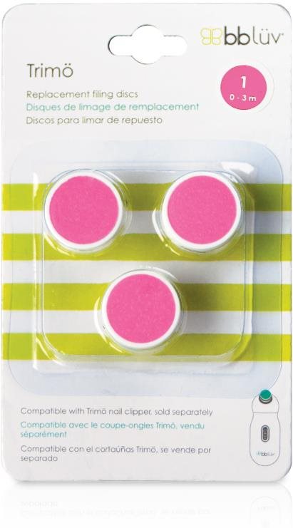 BBLÜV Náhradní nástavce pro pilník na nehty Trimö 3 ks, 0 - 3 m