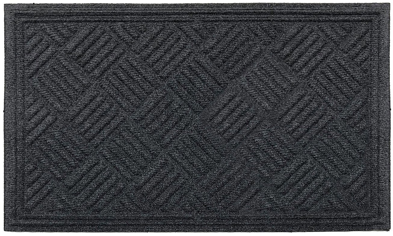 DuraHome Rohož guma & pp, Velvet, 45 × 75 cm, šedá