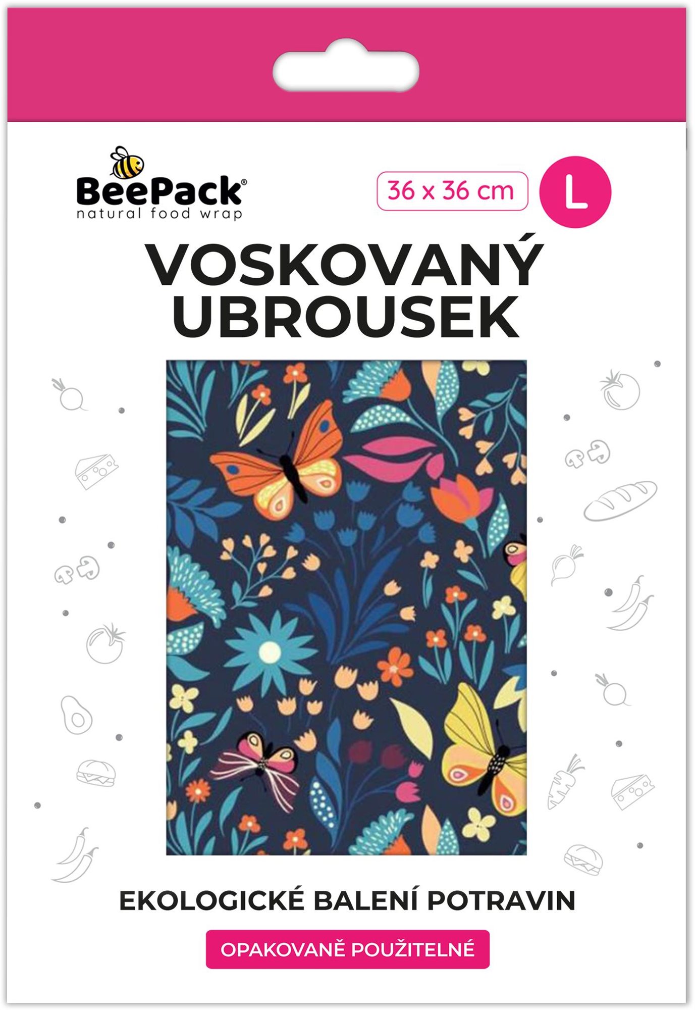 BEEPACK Voskovaný ubrousek Večerní les, L
