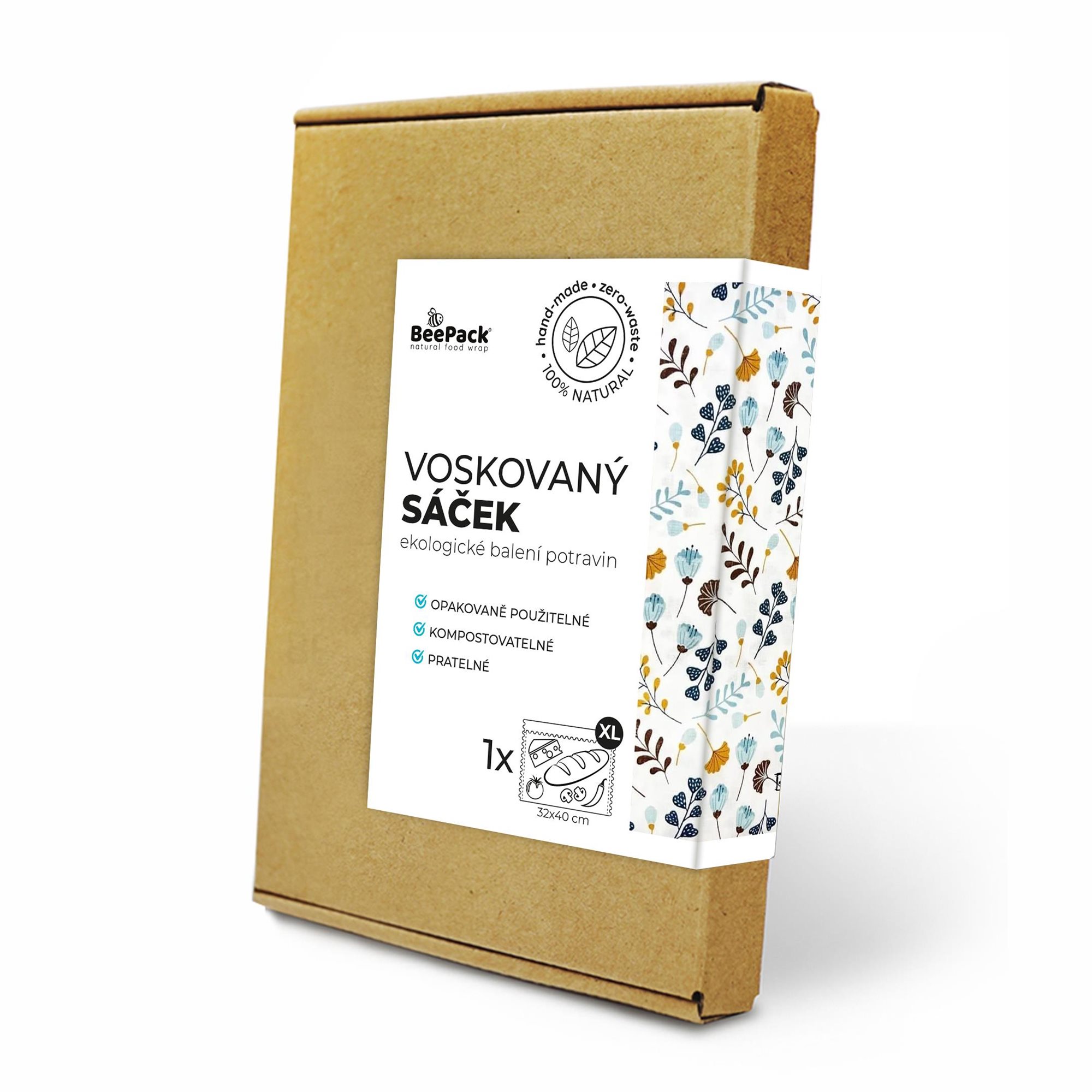 BEEPACK Voskovaný sáček Kvítka, XL