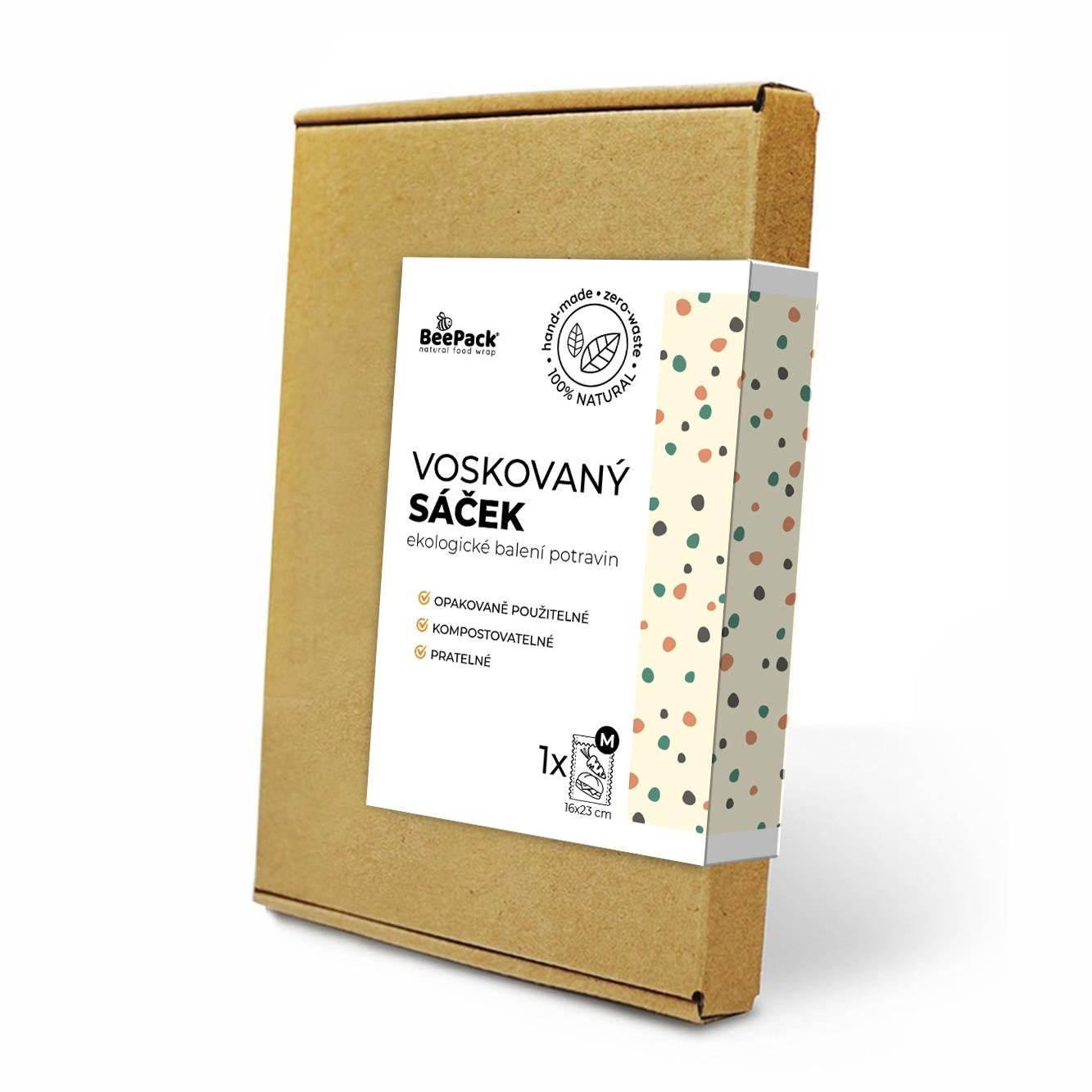 BEEPACK Voskovaný sáček Dots, M