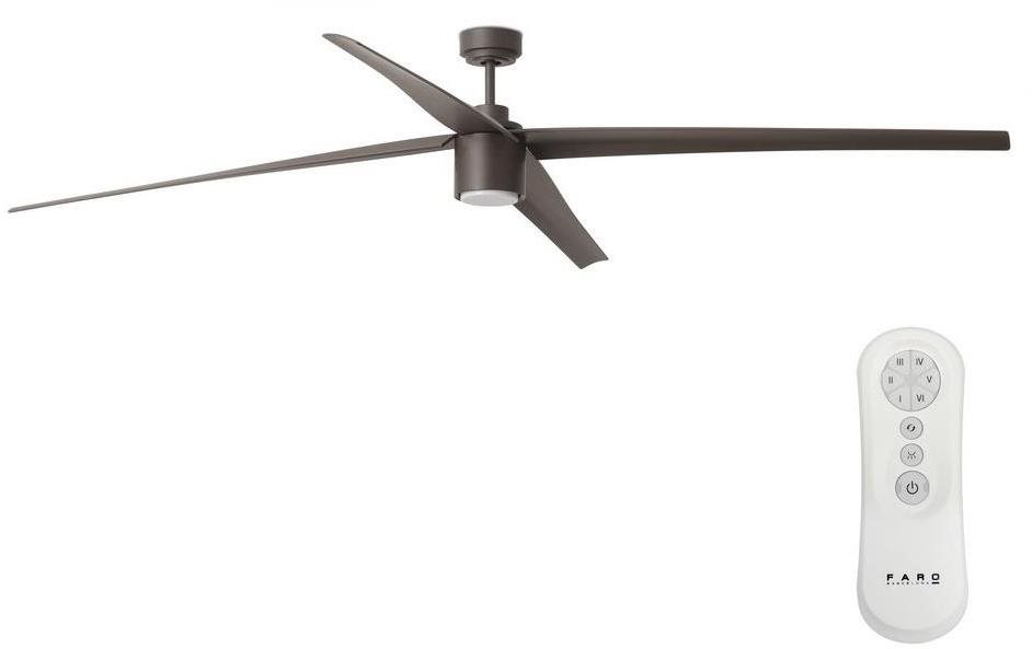 FARO 33495 - LED Stmívatelný stropní ventilátor ATTOS LED/20W/230V hnědá