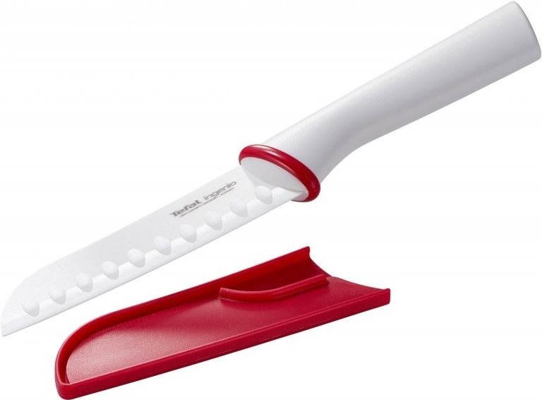 Tefal Ingenio bílý keramický nůž santoku K1530414