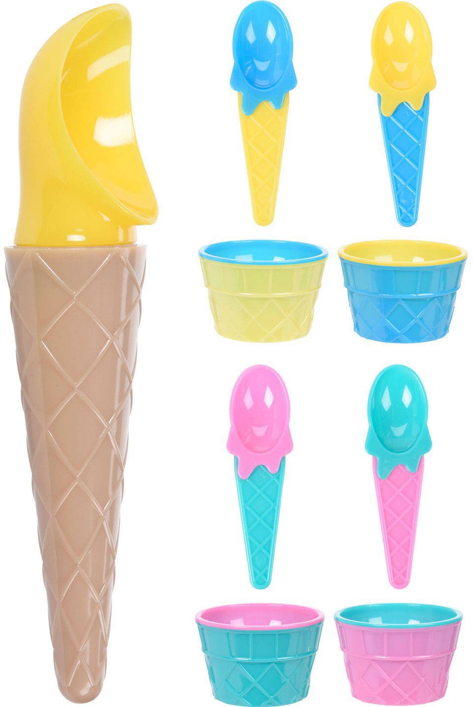 EH Excellent Houseware Sada misek na zmrzlinu pro 4 osoby, barevná
